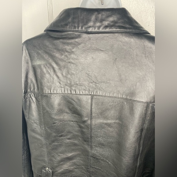 Preswick & Moore Black Leather Women's Jacket - Picture 10 of 12